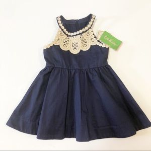 NWT Toddler Size 2 Lilly Pulitzer True Navy Kinley Dress